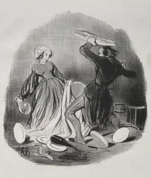 Ah ! Vous pensez que votre femme ne vous fournit pas assez, scélérat...