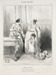 Histoire ancienne, planche 46 : La mère des Gracques, 1842