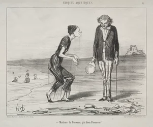 Esquisses aquatiques, planche 8 : Madame la Baronne, c