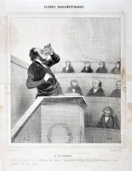 Charivari de 1843 : Série SCÈNES PARLEMENTAIRES
