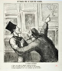 Charivari de 1865 : Série Croquis pris au Salon Un peintre fantaisiste
