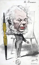 Caricature par Honoré Daumier, gravure par Hyppolite Mailly. Musée Arbaud