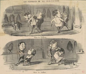 Chez le tailleur chez le coiffeur