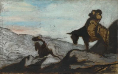 Don Quichotte et Sancho Panza, vers 1855