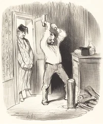 Est-il dieu permis... fendre du bois...