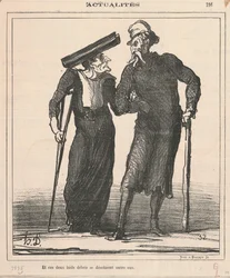 Et ces deux laids débris se désolaient entre eux