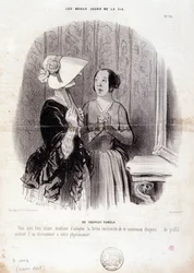 Caricature de mode. Série « Les Beaux Jours de la Vie » : « Un chapeau Pamela... » du 4 novembre.