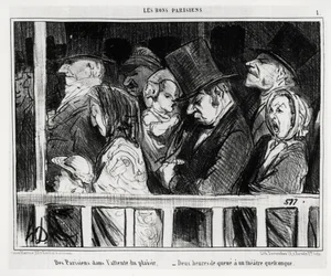 Bons Parisiens : des Parisiens attendant de s