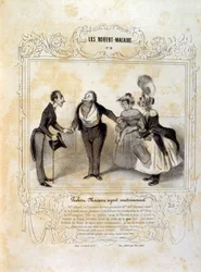 Idées et légendes Philipon sous le titre Les Cent et Robert Macaire