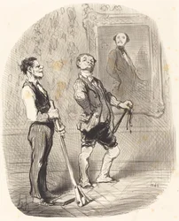Il y a trois mois, monsieur le vicomte posait... comme ça...