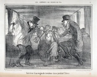 Illustration pour la série "Les Agréments des Chemins de fer"