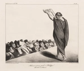 La Caricature, Pl. 454, Athéniens, méfiez-vous de Philippe !