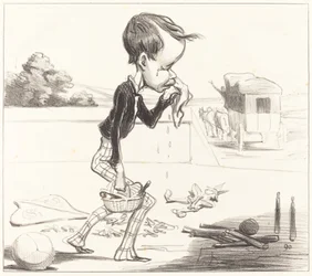 Le jeune Estancelin est obligé de rentrer en classe!
