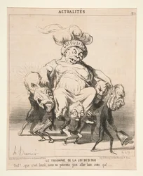 Le triomphe de la loi du 31 Mai, d