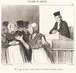 M. le Juge de paix a rendu sa décision...