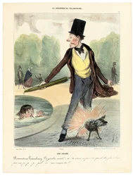 Une heure : Promenade dans les jardins du Luxembourg, 1839