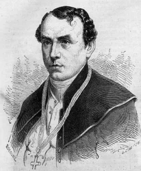 Portrait de Sigismond Félix Feliński (1822-1895), archevêque de Varsovie (Pologne). Gravure dans "Le Monde Illustré" n°314 du 18 avril 1863