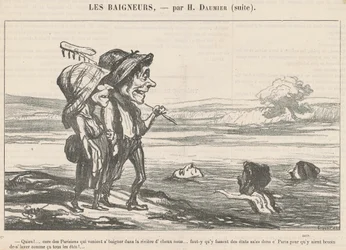 Quien! ... Cœur des parisiens qui venaient se baigner ...