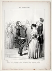 Les Banqueteurs, planche 5 : Rifolard ouvre le bal, 1848