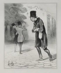Les Bohémiens de Paris, planche 4 : Le Collecteur de mégots de cigares, 5 décembre 1841
