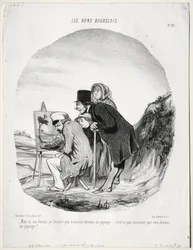 Les bons bourgeois, planche 23 : Mais si, ma femme...monsieur dessine un paysage..