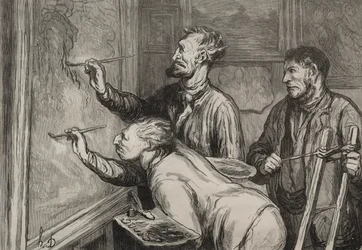 Les Peintres : Le dernier coup de pinceau, Exposition de 1868