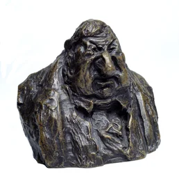 Les bustes chargés des "Célébrités du Juste Milieu" Caricature de Jean Marie Fruchard (1786-1872), député. Le Dégoût personnifié. Sculpture par Honoré Daumier (1808-1879) 19e siècle Musée des Beaux-Arts, Palais Longchamp, Marseille