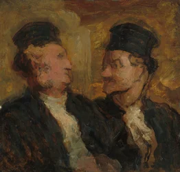 Deux avocats, vers 1860