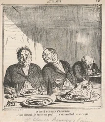 Un invité à un dîner d