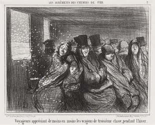Voyageurs appréciant de moins en moins les wagons de troisième classe...