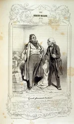 Illustrations sur les idées et légendes de Philipon sous le titre Les Cent et Robert Macaire