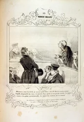 Illustrations sur les idées et légendes Philipon sous le titre Les Cent et Robert Macaire