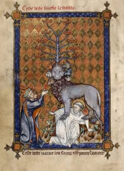 Add. 54180, f.14v La Bête de l