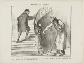 "- Voulez-vous bien revenir immédiatement... Je ne permets pas à mes locataires de recevoir des visiteurs une fois que j