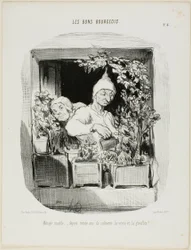 Un mariage modèle : Pendant trente ans, ils ont cultivé la vertu et les œillets, planche six des Bons Bourgeois