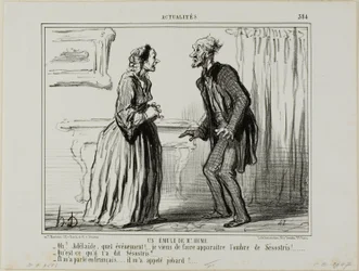 Un rival de M. Hume. «- Oh Adelaide, quelle expérience.... Je viens de faire apparaître devant moi l