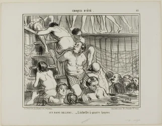 Aux thermes de Deligny. - L