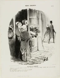 Amusement à la campagne. "- Monsieur ne voulait pas attendre son neveu ; et Madame pensait qu