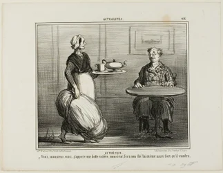 Tisane. "- Voilà, Monsieur, j