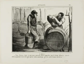 A Bercy. "Nous faisons tout pour éviter que la Seine ne déborde... et il y a encore des gens qui remettent en cause nos bonnes intentions", plaque 321 d