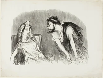 Oedipe. "- Quand mon épée a tranché dans son cœur saignant - Vous tremblez Madame - C