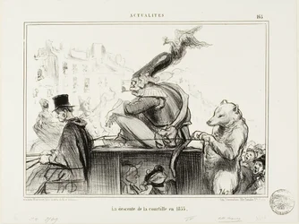 La descente de la Courtille en 1855, planche 165 d
