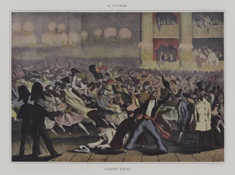 Galop Final (lithographie en couleur)