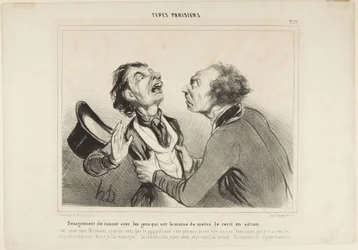 Désagrément de causer avec les gens ..., number 29 from the series Types Parisiens
