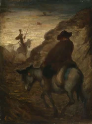Don Quichotte et Sancho Panza, vers 1864-65