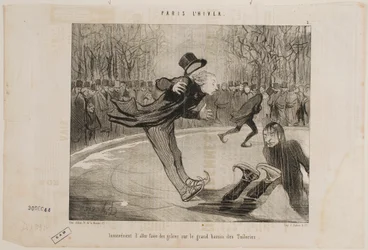 Il est difficile de se faire valoir sur le grand bassin des jardins des Tuileries.