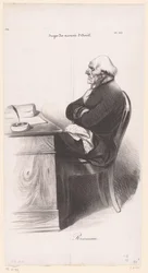 Caricature de Jean-Joseph Rousseau