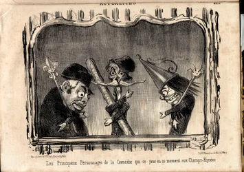 Le Charivari, Satirique en N & B