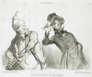 Le Docteur cherchant querelle à Ratapoil
