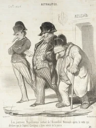Les journaux napoléoniens sortant de l
